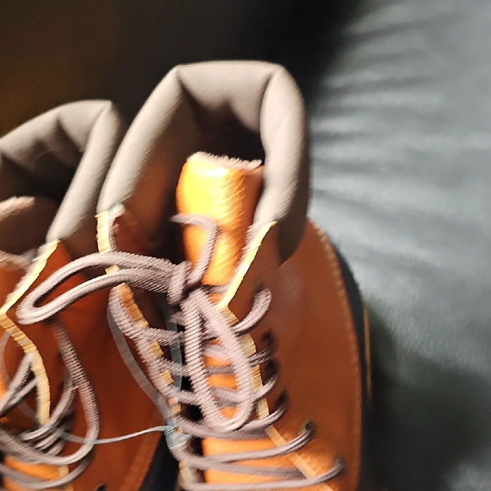 Weatherproof Brown and Navy Duck Boots - Lace-Up Rain & Snow Boots